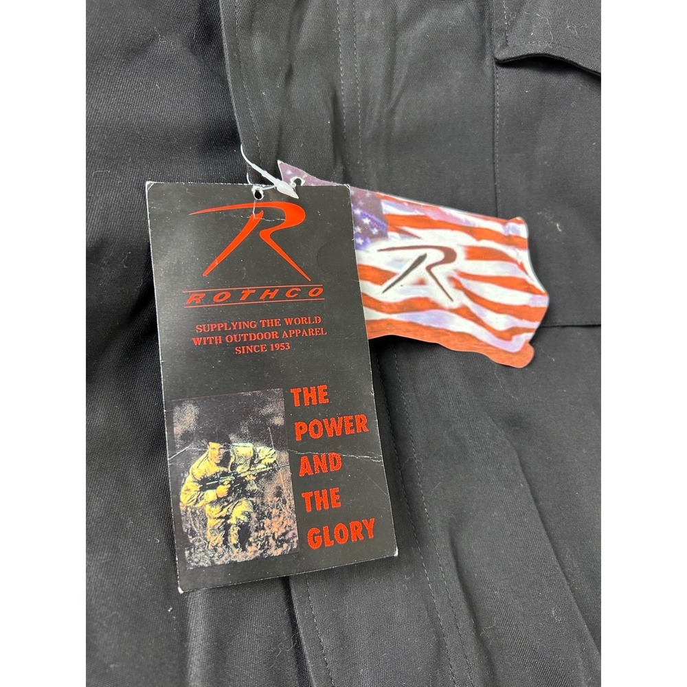 VTG RARE Rothco 6XL Black‎ Field Jacket "Dopeville" Graphic Full Zip NEW - Picture 9 of 10